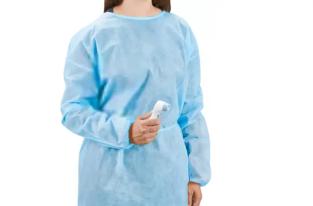 1 ct One-Time Medical Isolation Protective Clothing - Blue / One Size