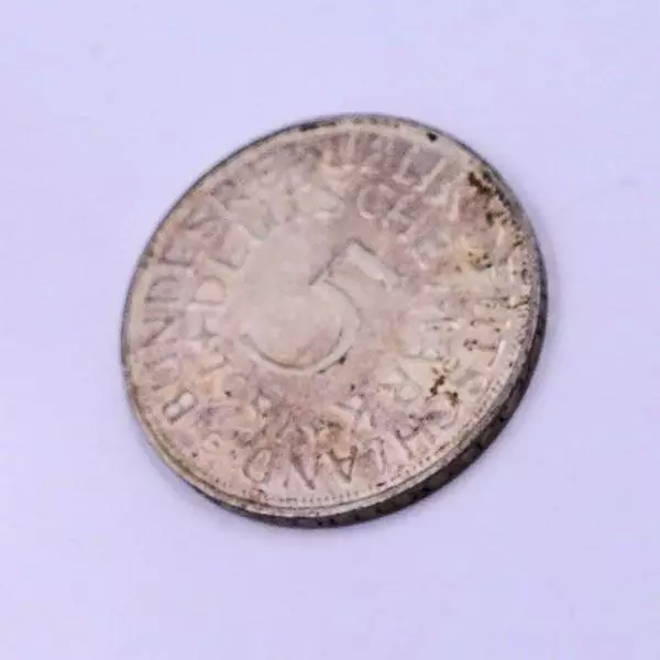 *Sammlerstück 5 Deutsche Mark Münze Coin 1951 (G) BRD Silber