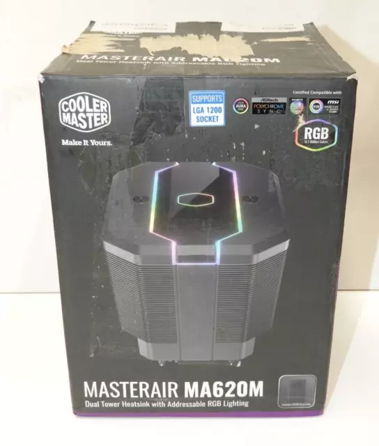 Cooler Master Air MA620M Dual Tower RGB High Performance CPU Air Cooler