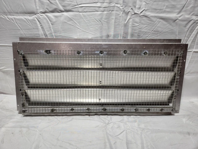 SCREENED Gravity Shutter for 29" Exhaust Fan Backdraft Damper  Wall Mount 23.36