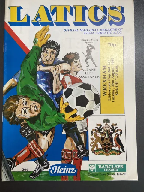 Wigan Athletic v Wrexham(League Cup 1st round 2nd leg 89/90) 29/8/89