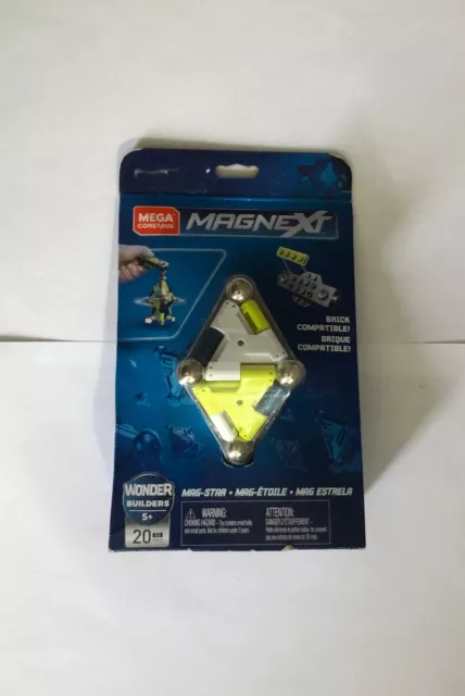 2019 Mega Brands Mega Construx Magnext "Mag-Star" Wonder Builders 20 pcs GFF22