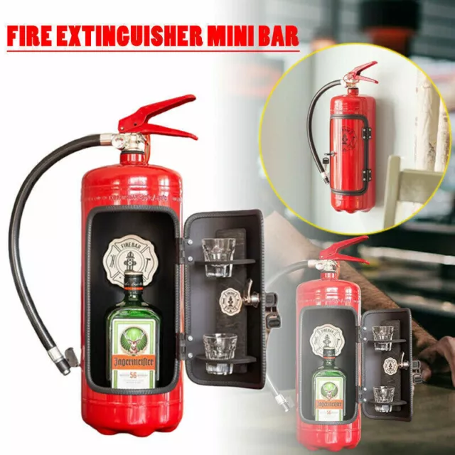 Feuerlöscher Mini Bar Whisky Alkohol Liebend Feuerwehrmann Bar Weinregal Dekor~