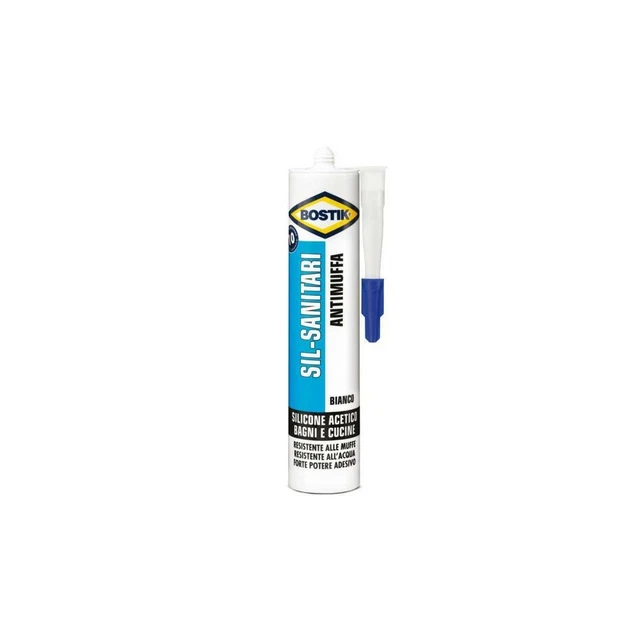 Silicona Acético Sanitario Blanco ML 280 BOSTIK