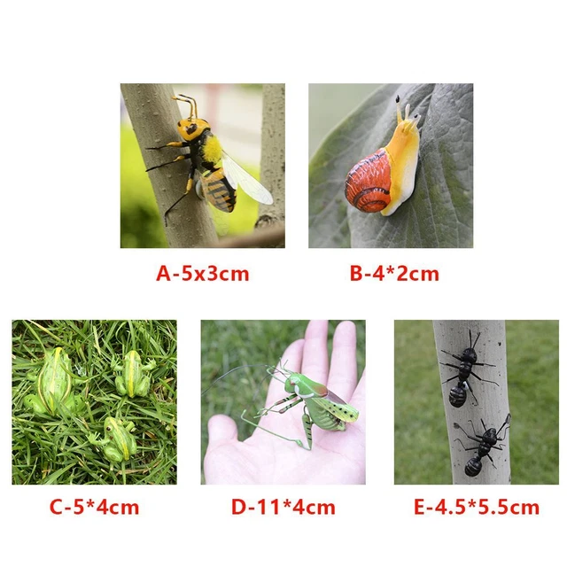 12-teiliges Set Kunststoff-Insekten – Leuchtende Halloween-Deko, Realistisch & Gruselig