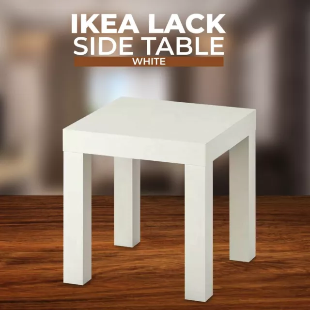 IKEA LACK Small Side Table Bedroom Hallway Tea Coffee Drink Home Office 35x35cm
