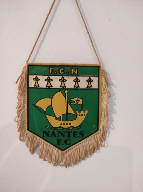 Fanion Vintage FC Nantes - Wimpel FCNA - Palmarès Ancien (Bon état, Collection)