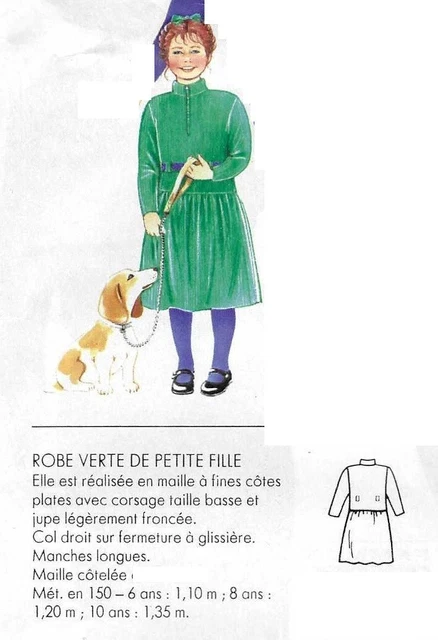 Patron De Couture - Robe Pour Fille 4 à 10 Ans - Magazine Modes Et Travaux Février 2014 - Non Découpé
