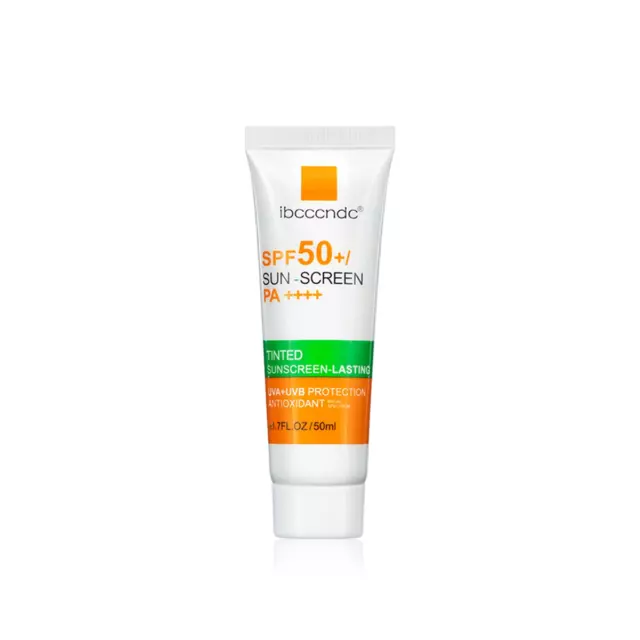 UV Daily SPF 50 Tinted Sunscreen Moisturizer Face Lotion with Hyaluronic Aofr