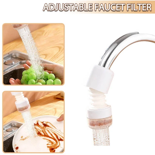 360° Rotation Swivel Water Saving Tap Aerator Faucet Filter Kitchen Connector FR