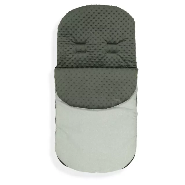 FOOTMUFF LINING PUSHCHAIR BUGGY STROLLER BABY COSY TOES 90cm Stone Grey / charc