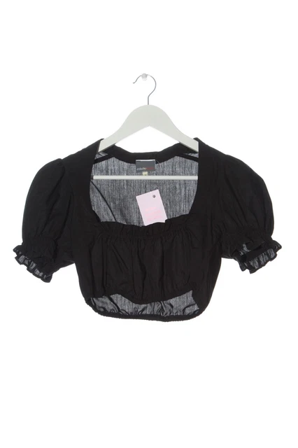 Camicia folcloristica elegante HEISS donna taglia DE 34 nero elegante