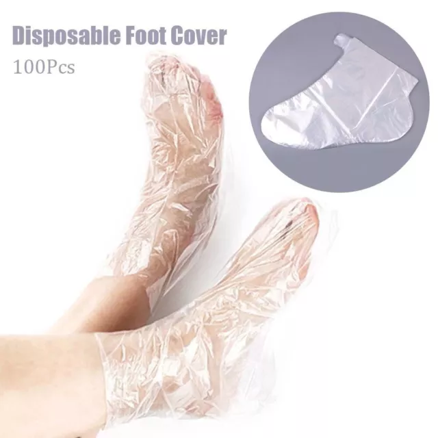 Foot Care Plastic Foot Mask Transparent Shoes Cover Disposable Foot Cover