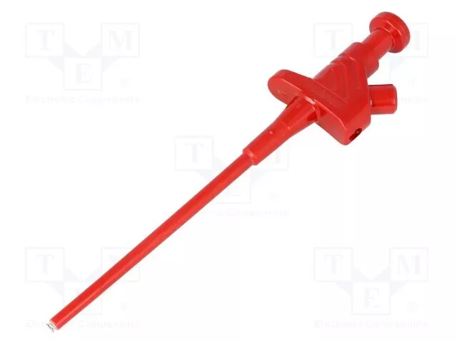 Messgreifer 100mΩ KLEPS30ROTPBF Messgreifer L. ges: 158mm 4mm 60VDC Zange rot