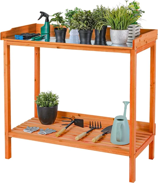 Garden Potting Bench Table Outdoor Planting Work Cabinet W/ Storage Shelf Garden Potting Bench Table Outdoor Planting Work Cabinet W/ Storage Shelf