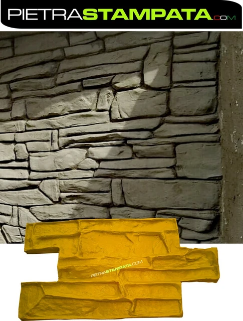 Moule Forme pour Plâtre Imprimé Ciment Fausse Pierre Vertical