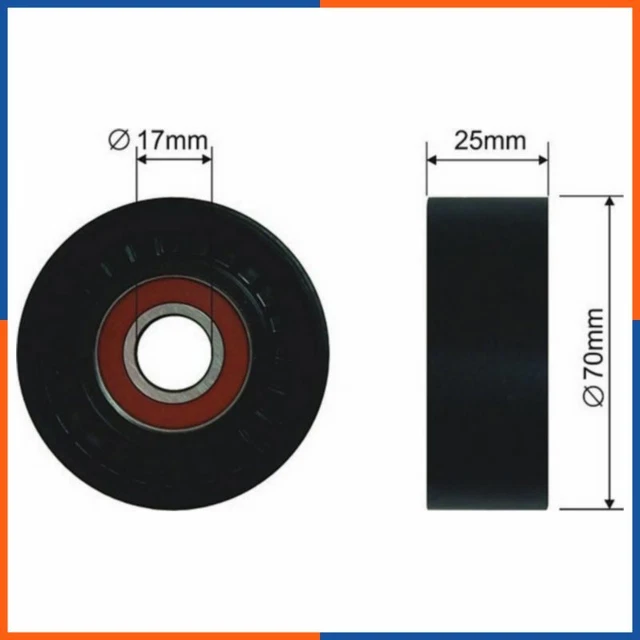 Galet tendeur de courroie d'accessoire pour CHRYSLER | 04861277AB, FS99388