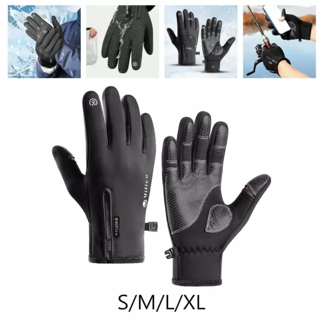 Gants de vélo à écran tactile, gants chauds d'hiver tendance pour hommes,