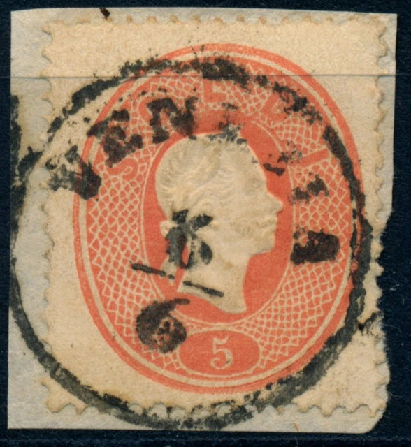 LOMBARDEI-VENETIEN 1861 5sld. VENEZIA. Schön!