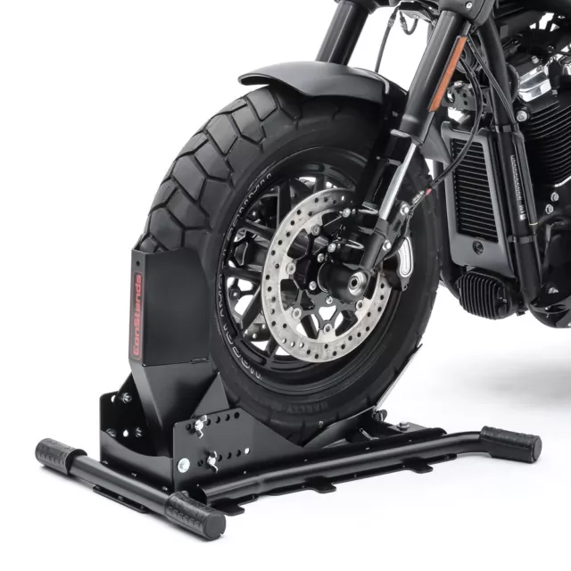 Motorcycle Wheel Chock / Front Rear Stand Constands Easy Vario adjustable black