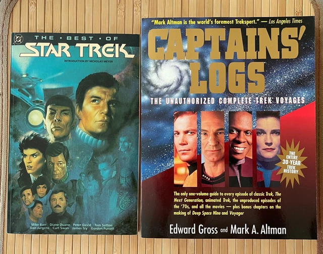 Star Trek Books, The Best of Star Trek and Captains’ Logs, Unauthorized Voyages