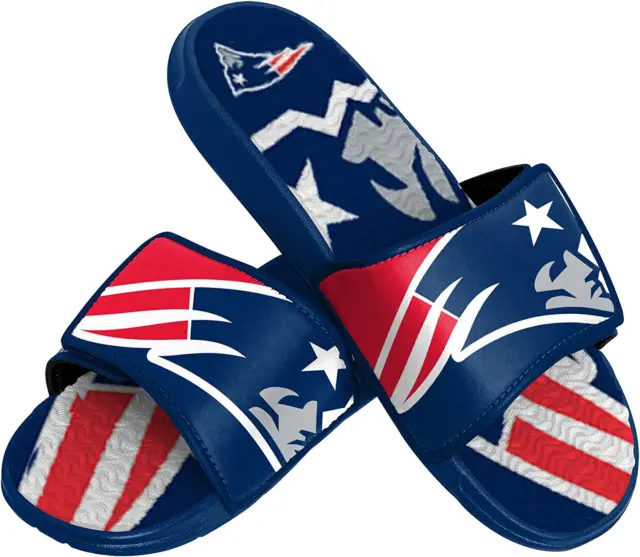 Men'S NFL Team Logo Athletic Sport Shower Flip Flop Sandals Gel Slides