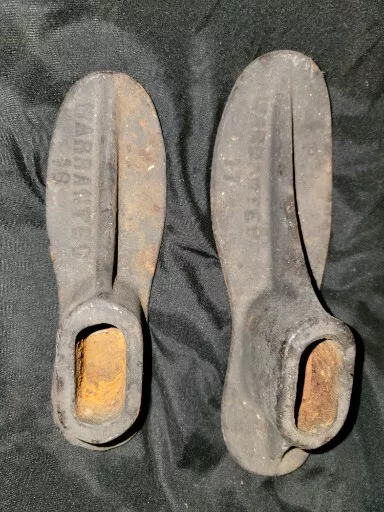 Cast Iron Shoe Mold Cobbler Warranted Anvil Shoe Repair Forms SIZES 16&17