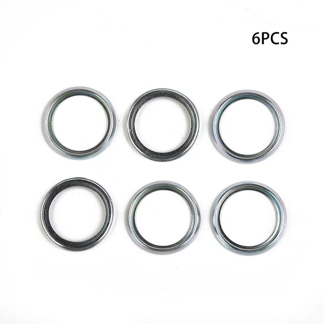 6pcs-Oil Drain Plug Crush Washer Gasket Set 16mm 803916010 For-Crossre 2011-18