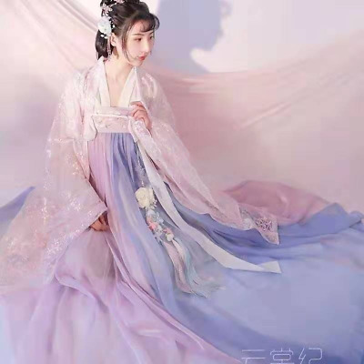 Fairy HANFU abito abiti antichi cinesi sul petto in vita gonna vestito da stadio vintage