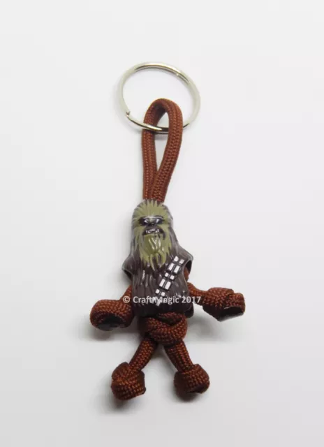 Hand Made Star Wars Chewbacca Paracord Pal Keyring Keychain