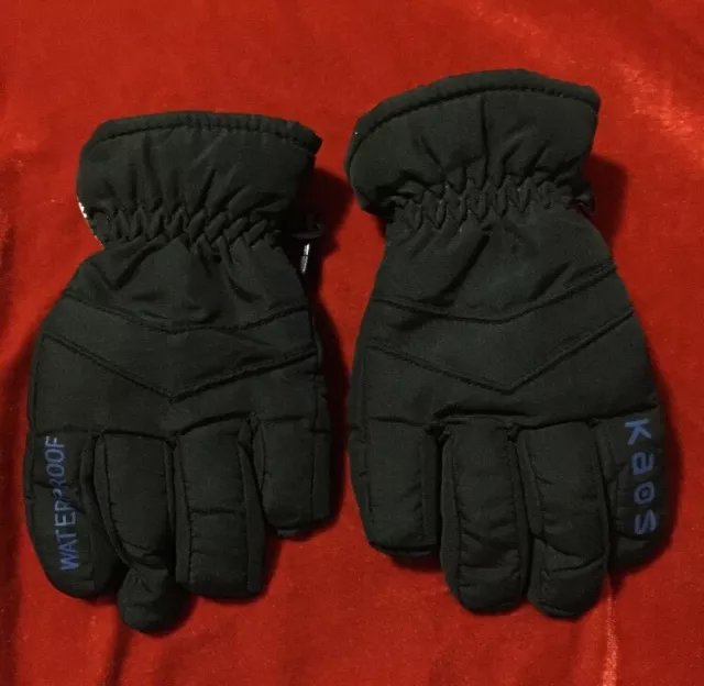Authentic Kaos Designer Kids Unisex Girls Boys Ski Snow Gloves Winter Sno-Tex 2