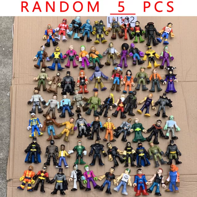 Random 5 Fisher-Price Imaginext Dc Comics Super friends Power Ranger Figures #X