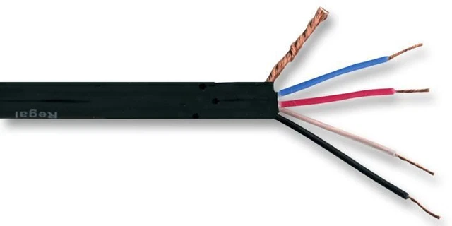 PRO POWER - 4.80mm Starquad Microphone Cable Black 100m Reel