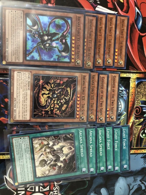 YUGIOH ARCANA FORCE Deck - EX - The Dark Ruler, Light, Temperance, Light  Barrier $35.00 - PicClick