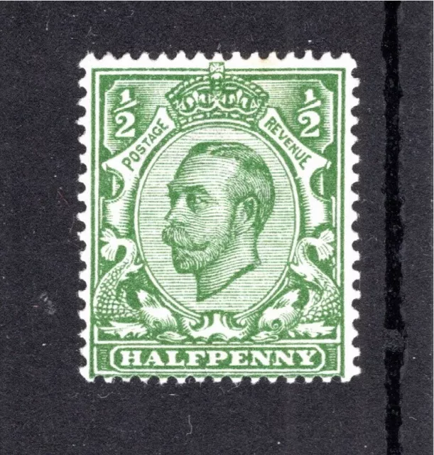 KGV GEORGE V DOWNEY 1/2d DEEP GREEN imperial crown wmk SG 338 UM   CAT£28.00