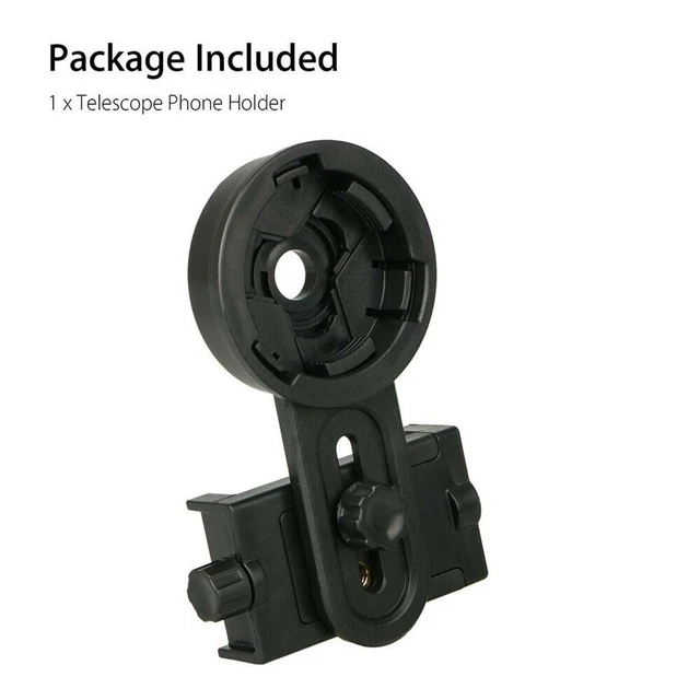 Soporte de montaje de teléfono para soporte telescópico monocular binocular negro universal