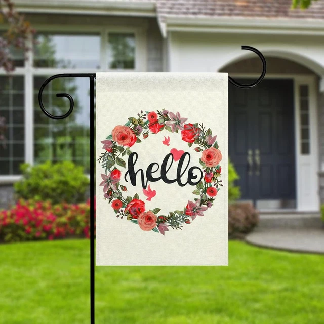 Bandiera Stagionale Colorata Bandiera Da Giardino Con Colibrì - Foto 6