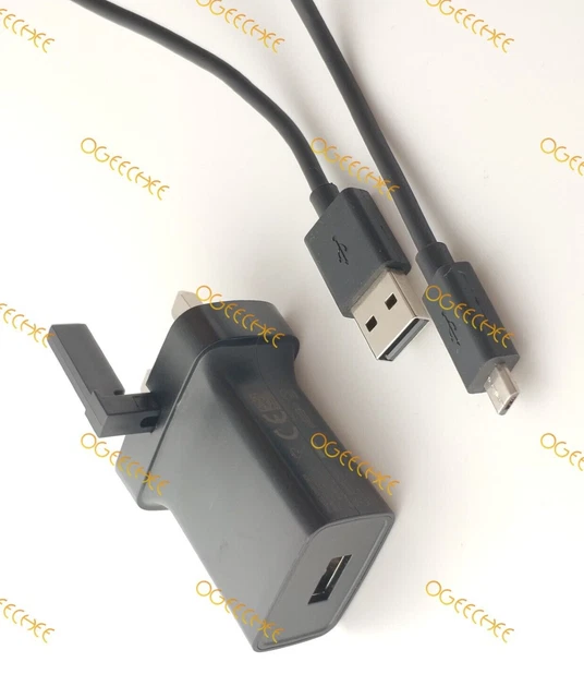 Alcatel Micro USB 400mAh Mains 3-Pin UK Wall Charger Adapter For