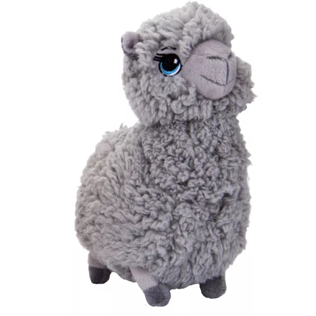VFM - Alpaca Soft Toy - Faux Fur - Alpaca Plush - Llama Toy 25cm Grey
