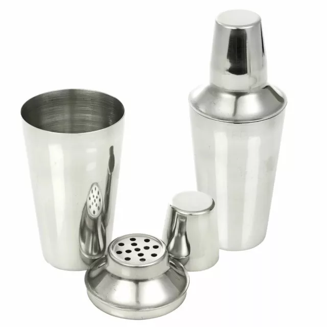 0.5L Cocktail Shaker Jigger Mixer Bartender Pub Martini Alcohol Drink Bar Steel