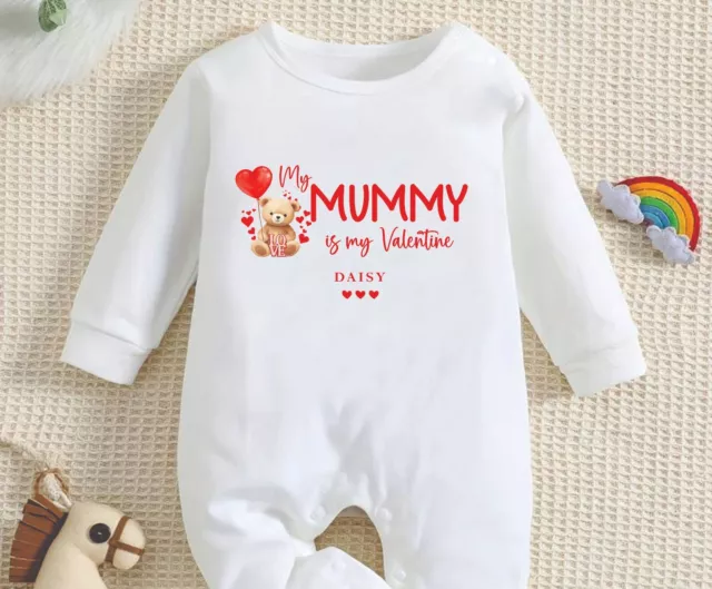 MUMMY's Little Valentines Baby Girl / Boy Outfit First Valentines 1st Valentine