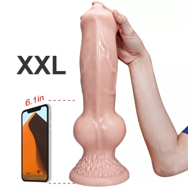Gode-à-nœud-réaliste-énorme-pénis-prise-anale-ventouse-souple-pour-la-prostate