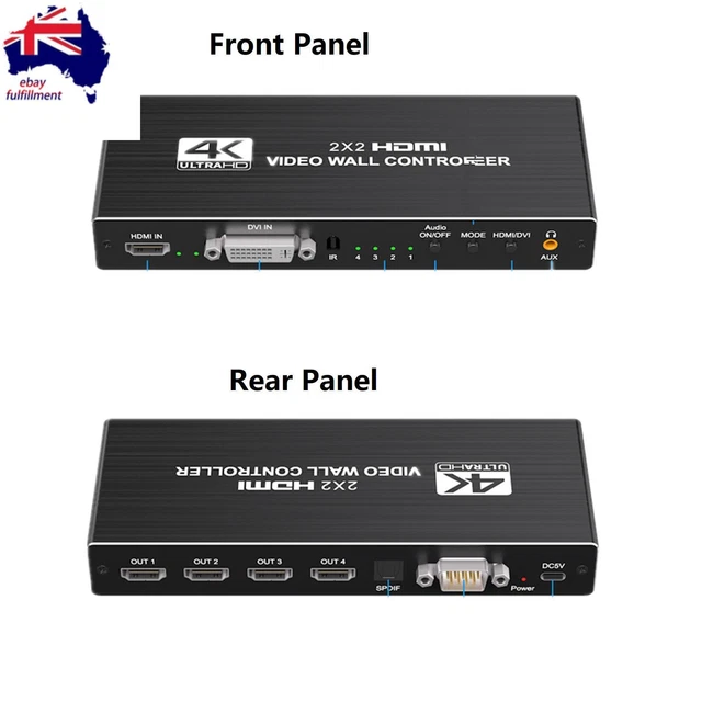 1X2 1X4 1X3 2X1 3x1 4X1 2x2 HDMI DVI Multi Video Controller Processor Splicer c