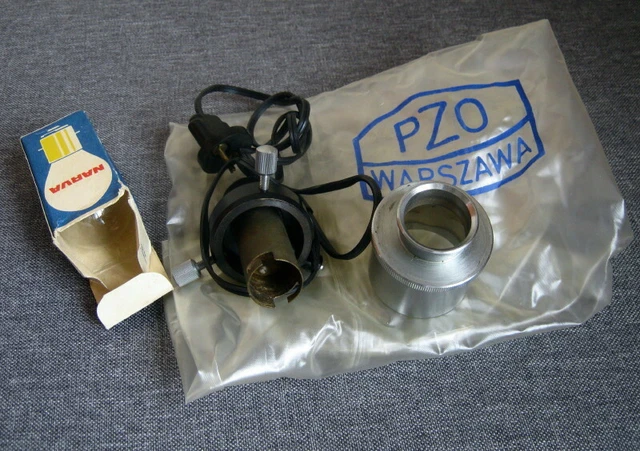 PZO microscope  parts illumination w/ lamp Narva 6V 30W original pack