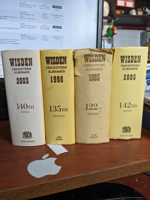 Collection Of Wisden's Cricketers Almanac | 1985 1998 2003 2005 |