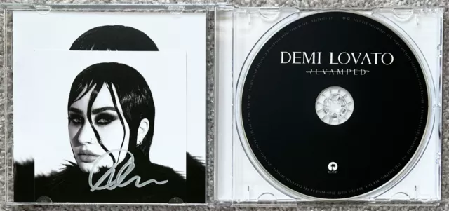 Demi Lovato Signed 3.75x3.75 Revamped Insert w/ Jewel Case CD - Authentic