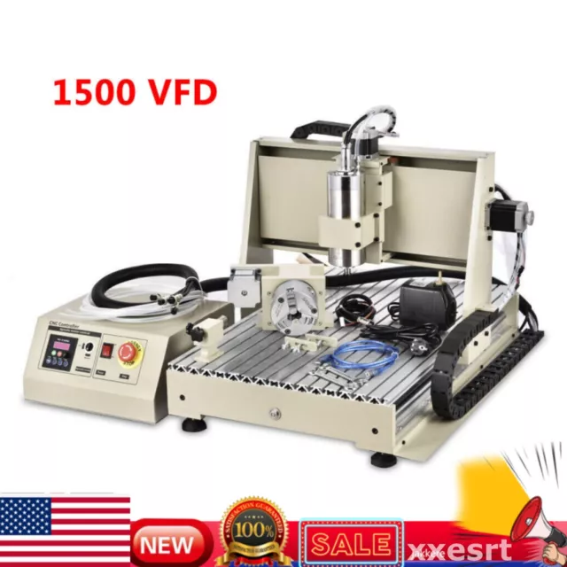 USB 4 Axis 6040Z CNC Router Engraving Drilling Machine Miller 3D Cutter Engraver