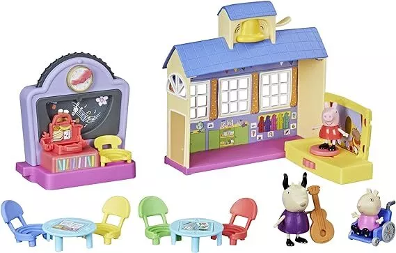 Hasbro Peppa Pig - La Scuola di Peppa Pig, playset con frasi e suoni, per bam...