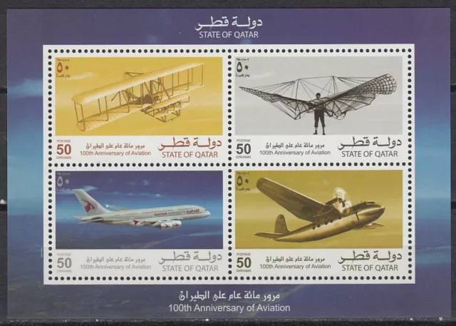 Qatar 2003 ** Bl.42 Flugzeuge Aeroplanes Airbus Wright