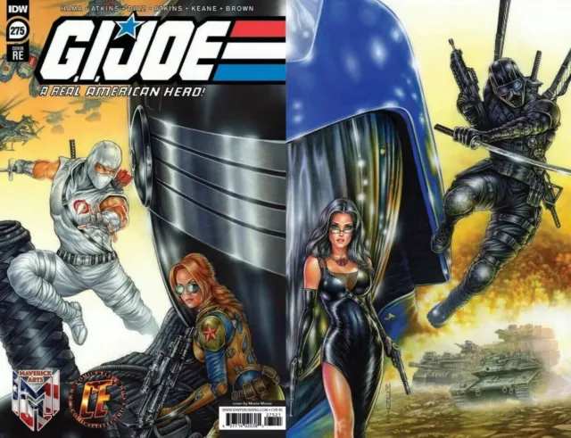 GI Joe: A Real American Hero #275 Monte Moore Wrap Variant Cover IDW LTD 1000